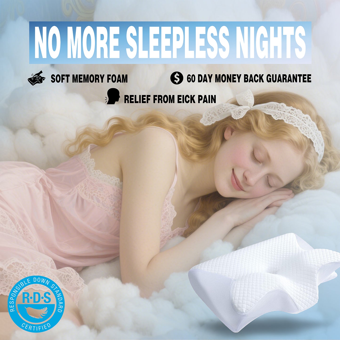 Ergonomic Memory Foam Pillow