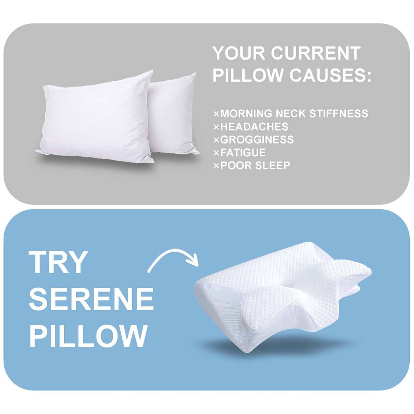 Ergonomic Memory Foam Pillow